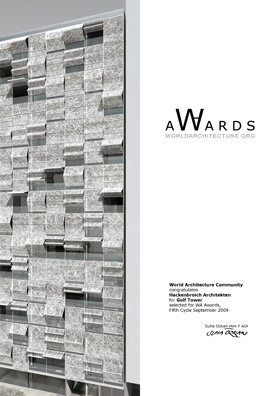 Der Golfs Tower erhält den World Architecture Community Award 2009